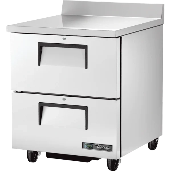 True TWT-27D-2-HC Worktop Refrigerator, 27", 2 Drawers — main image