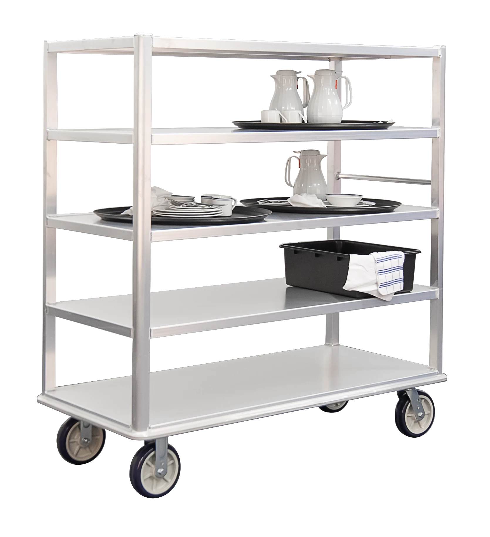 Carter-Hoffmann® T545 Freestanding Queen Mary Cart 3000 Pound Capacity 5 Shelves — view 3