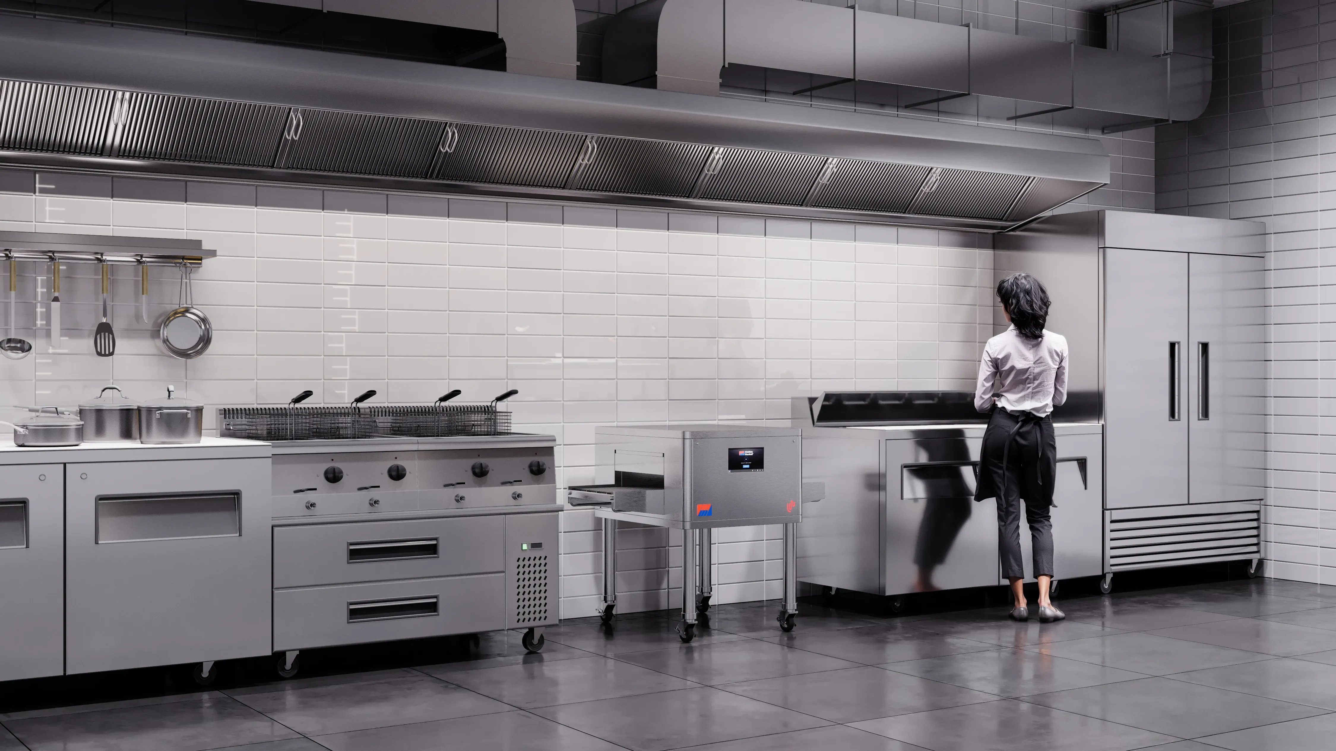 Middleby Marshall LW26 Electric Freestanding Conveyor Oven Infrared Heat STD Single Belt 1 Oven — 240V, 3PH — view 2