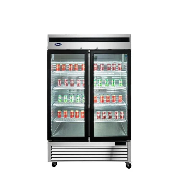 Atosa MCF8703ES Reach-In Glass Door Freezer 2 Doors S/S In/Out — main image