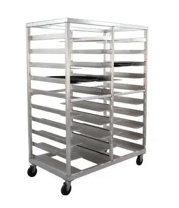 Carter-Hoffmann® O1620 Portable Aluminum Pan Rack Double Width Mobile Style End-Loaded 20 Pan Capacity — main image