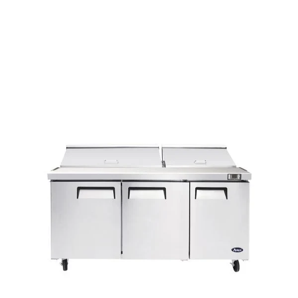 Atosa MSF8308GR Mega Top Sandwich Prep Table 72 Inch (30 Poly Pans) — main image
