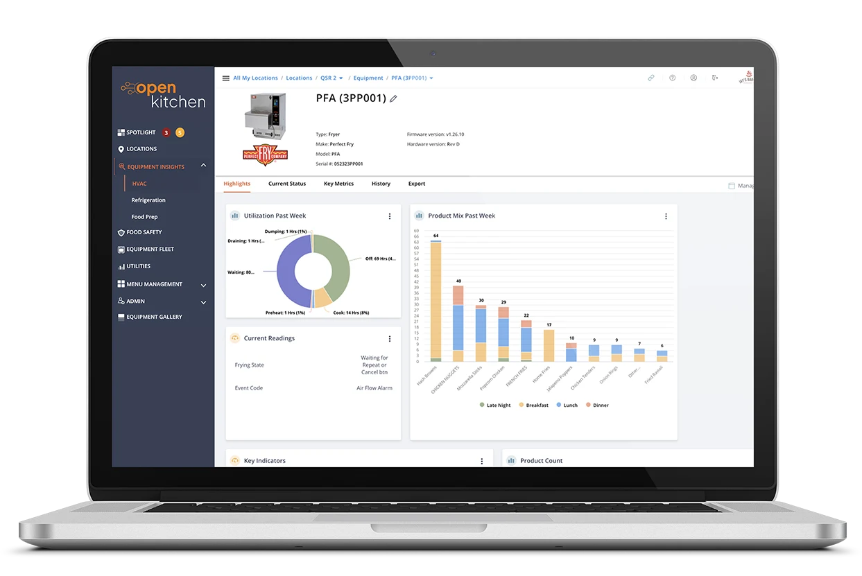 Open Kitchen by Powerhouse Dynamics (PhD) – Cloud Based, Commercial IOT Product – Remote Monitoring and Analytics Software (1-year subscription) — view 3