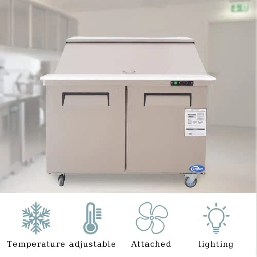 Westlake WKSR-48BM Salad Prep Table Refrigerator 2 Door 33-40°F — view 2