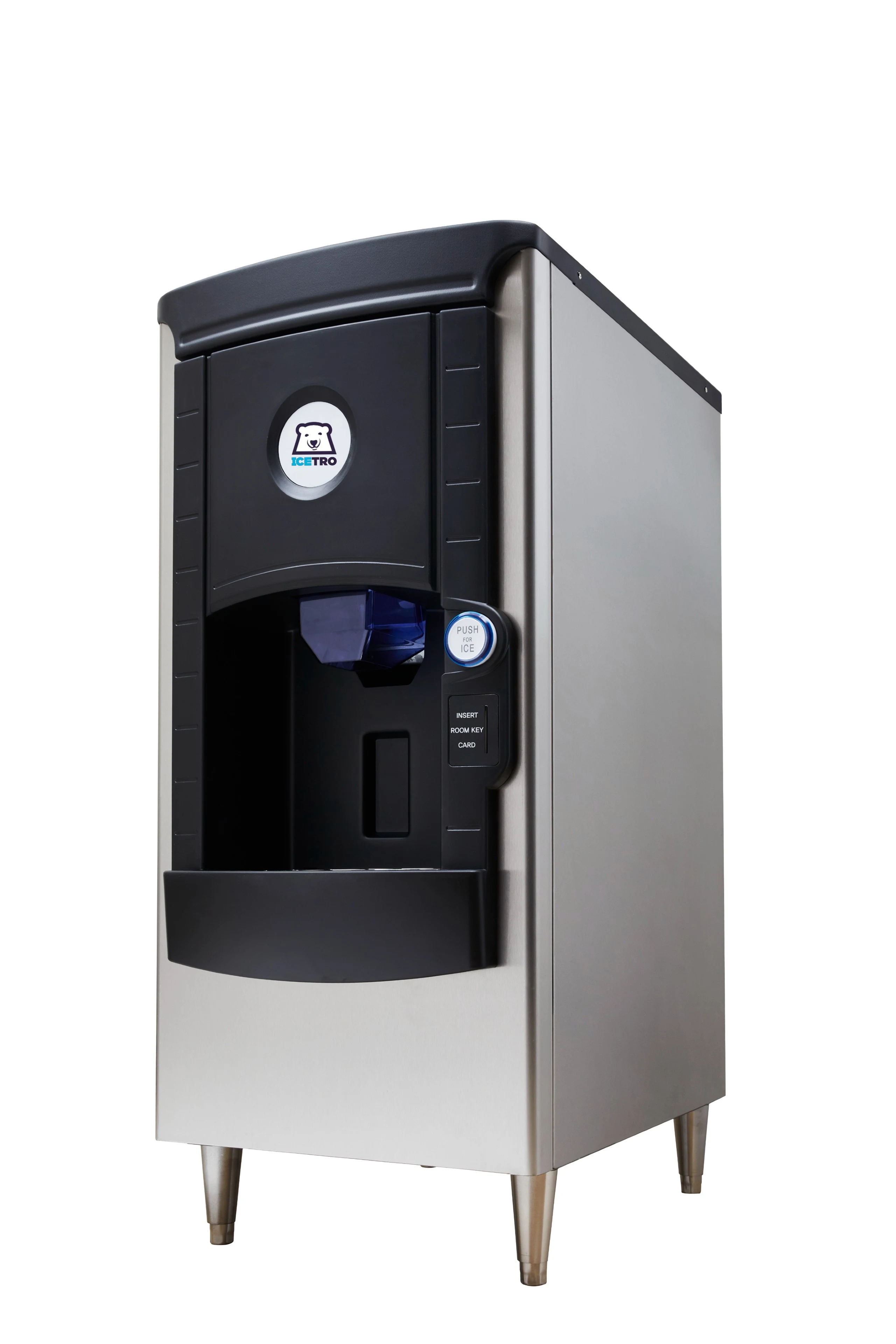 Icetro ID-H150-22 Freestanding Ice-Only Dispenser 141 Pound Storage Push-Button Dispense Cube, Full Cube, Half Cube Style Ice — 115V, 1PH — main image