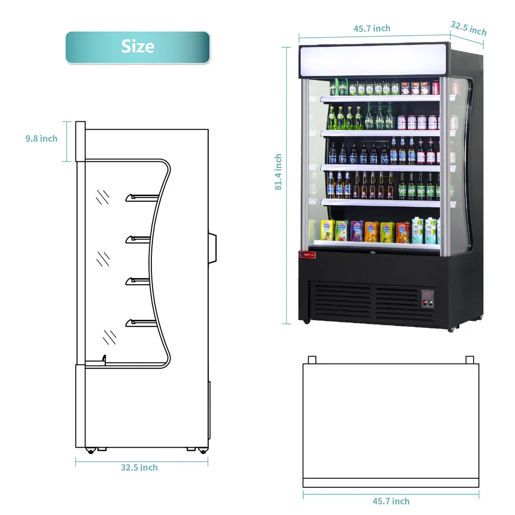 Westlake LD3-2Z-C3 Open Air Cooler 46" 33-39°F — view 5