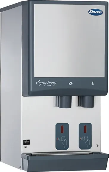 Follett Symphony Plus™ 12CI414A-S Countertop Ice and Water Dispenser 425 Pound Daily Production 12 Pound Storage SensorSAFE™ Dispense Nugget Style Ice — 115V, 1PH — main image