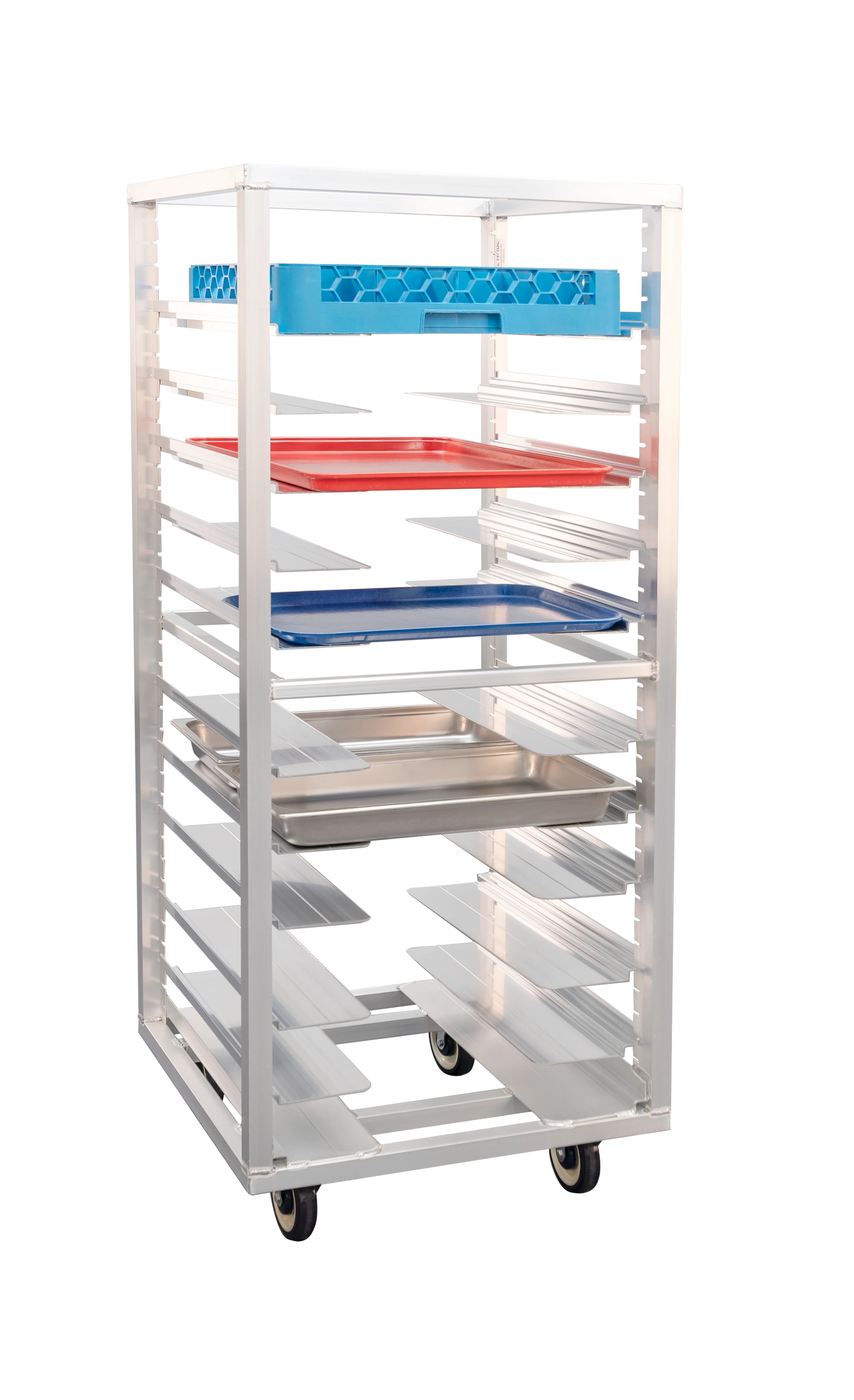 Carter-Hoffmann® O8631V Portable Aluminum Pan Rack Single Width Mobile Style End-Loaded 31 Pan Capacity — view 2