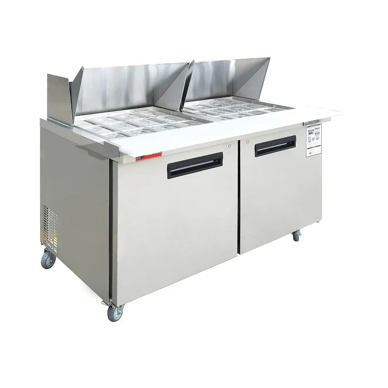 Westlake WKSR-60BM Salad Prep Table Refrigerator 2 Door 33-40°F — main image