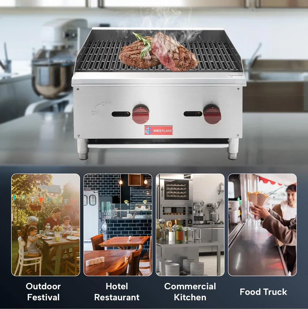 Westlake ECB-24S Gas Radiant Broiler 23.8" 60,000 Btu — view 4