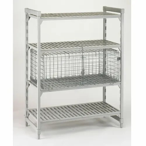 Cambro Camshelving CSSC244818000 Stainless Steel Security Cage 25-1/4"W X 42-1/2"D X 18"H