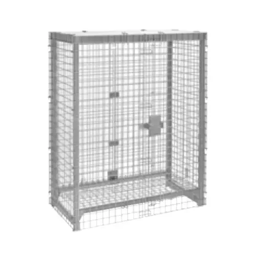Cambro Camshelving CPFWSC244860000 Stainless Steel Security Cage 50-1/4"W X 26-3/4"D X 61-1/2"H