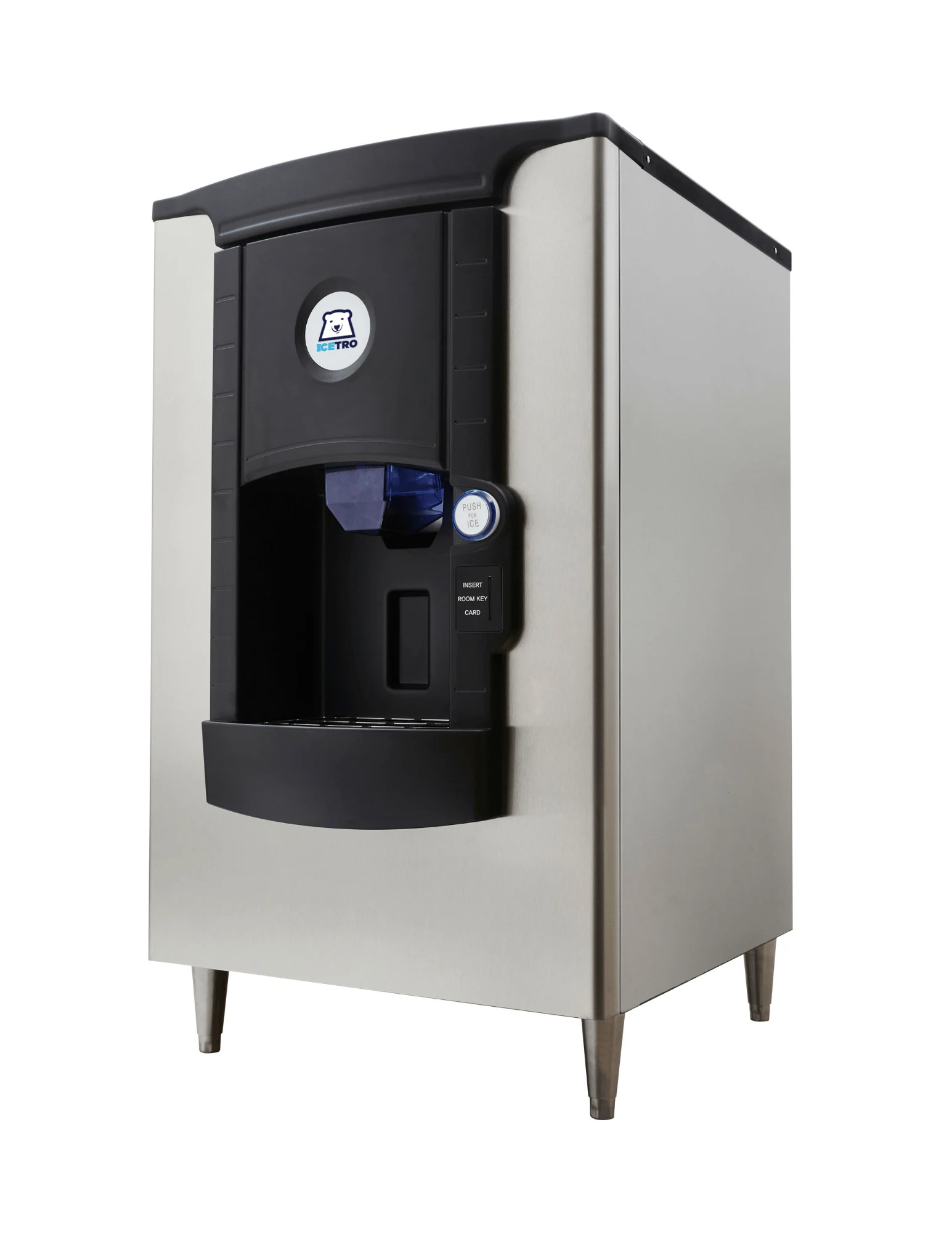 Icetro ID-H250-30 Freestanding Ice-Only Dispenser 247 Pound Storage Push-Button Dispense Cube, Full Cube, Half Cube Style Ice — 115V, 1PH — main image