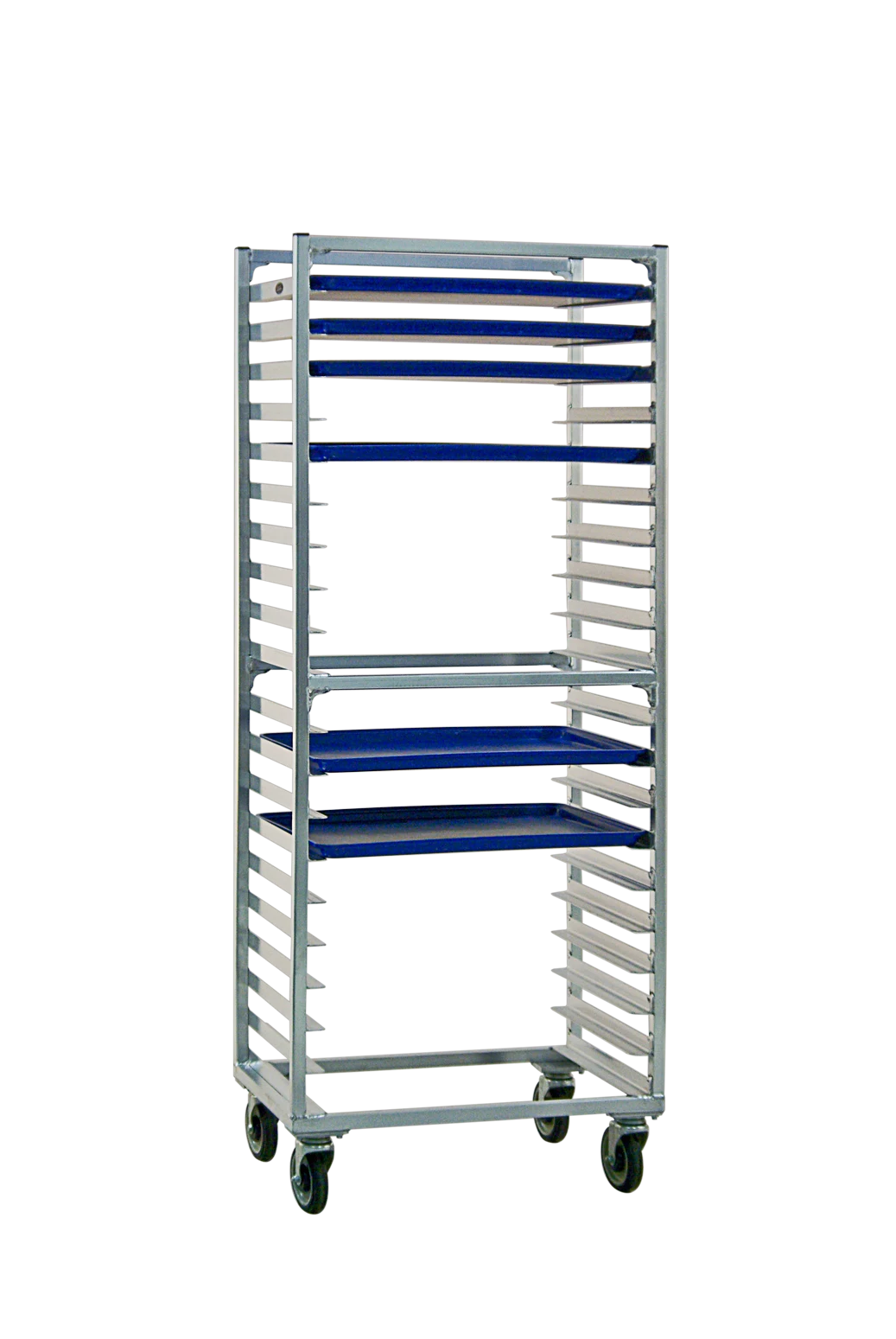 Carter-Hoffmann® O8609W Portable Aluminum Pan Rack Single Width Open Style Side-Loaded 9 Pan Capacity — main image