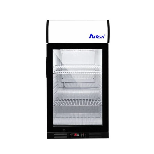 Atosa CTD-3ST Compact Countertop Merchandiser 3 Cu Ft With Display Panel Digital Thermostat — main image