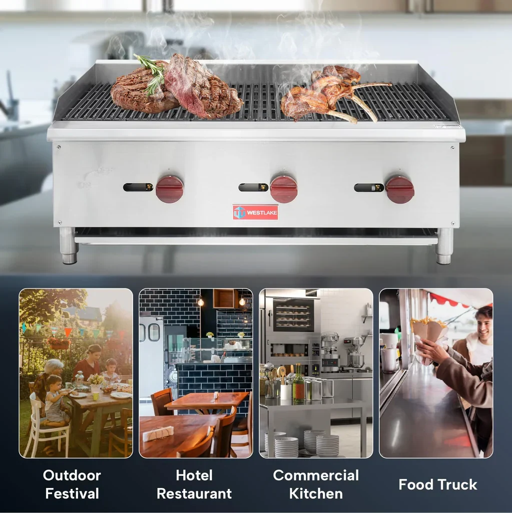 Westlake ECB-36S Gas Radiant Broiler 35.6" 90,000 Btu — view 4