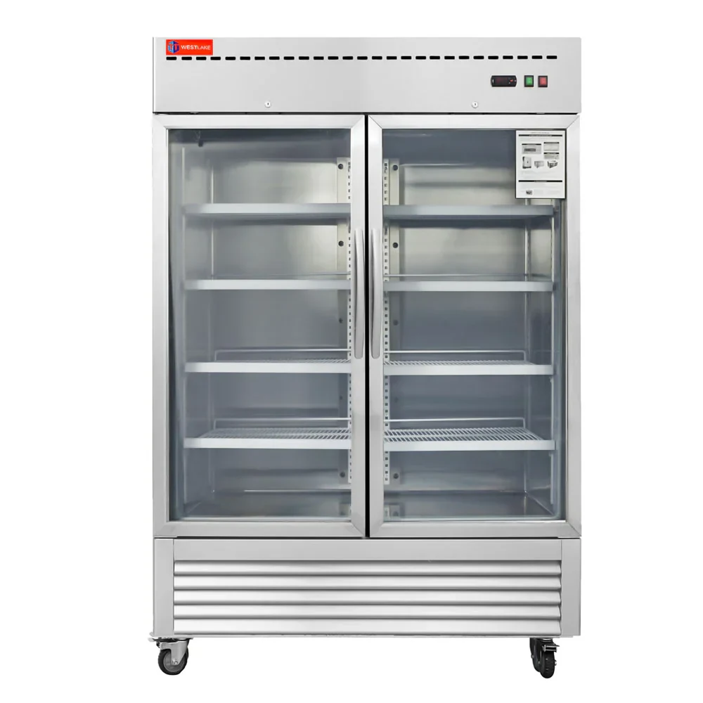 Westlake WKR-49BG Glass Door Merchandiser Refrigerator 2 Door 33-40°F — main image
