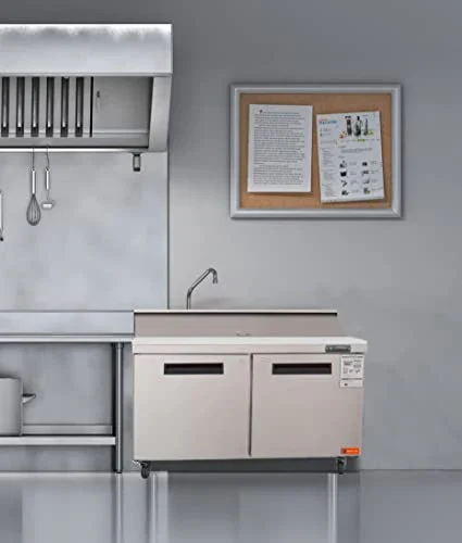 Westlake WKSR-60B Salad Prep Table Refrigerator 2 Door 33-40°F — view 2