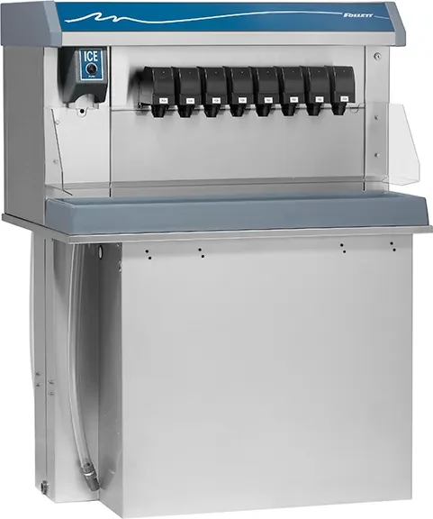 Follett Vision™ Series VU300B8LP Drop-In Ice and Beverage Dispenser 300 Pound Storage Push-Button Dispense Cube, Nugget Style Ice — 115V, 1PH — main image
