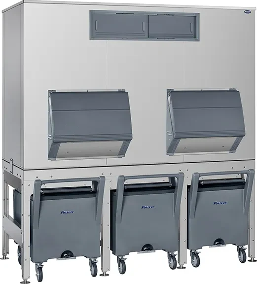 Follett ITS3250SG-90 Gravity Dispense Ice Bin 3255 Pound Capacity Polyethylene Interior Cube, Flake, Nugget Ice Compatibility — main image