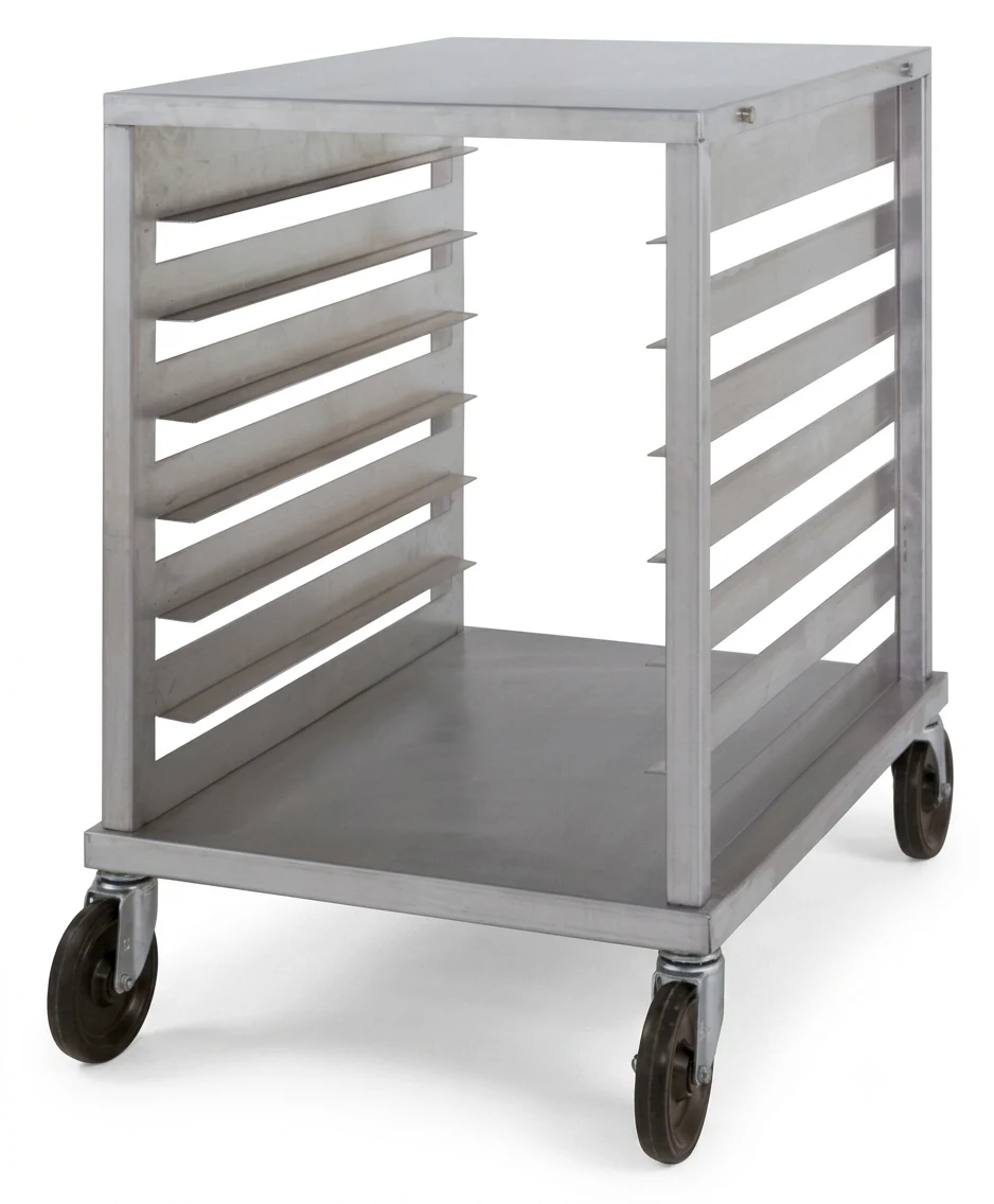 Nu-Vu® SB-1 Portable Aluminum Pan Rack Single Width Knock-Down Style End-Loaded 7 Pan Capacity — main image