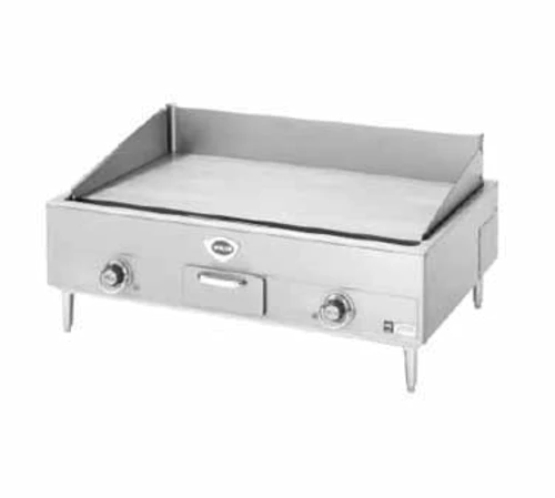 Wells G-19 Electric Countertop Griddle 34 Inch Wide Thermostatic Control Rectangle Polished Steel 0.5 Inch Thick Plate Medium-Duty — 208V, 1PH — main image