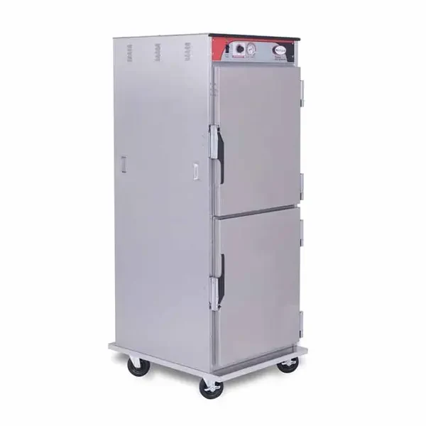 BevLes HTSS74W121 Insulated Solid Dutch Doors Full Height Heated Holding Cabinet 28"W
