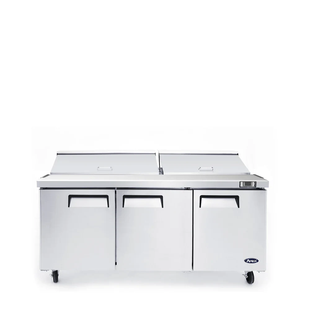 Atosa MSF8304GR Sandwich Prep Table 72 Inch (18 Poly Pans) — main image