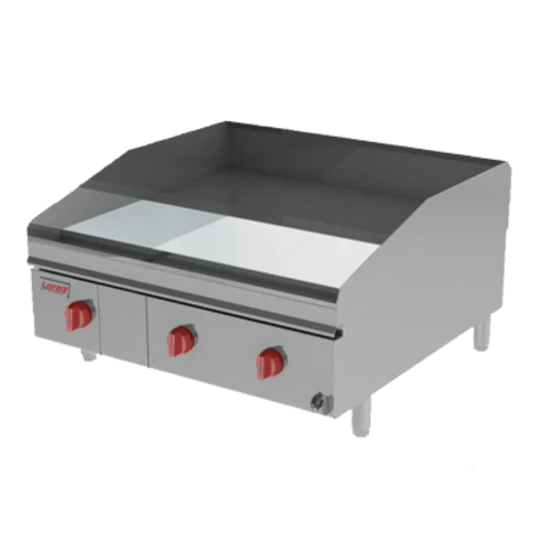Lang 248ZSDC Gas Countertop Griddle 48 Inch Wide Solid State Thermostat Control Rectangle Chrome Plated 1 Inch Thick Plate Heavy-Duty — Natural Gas, 108000 BTU — main image