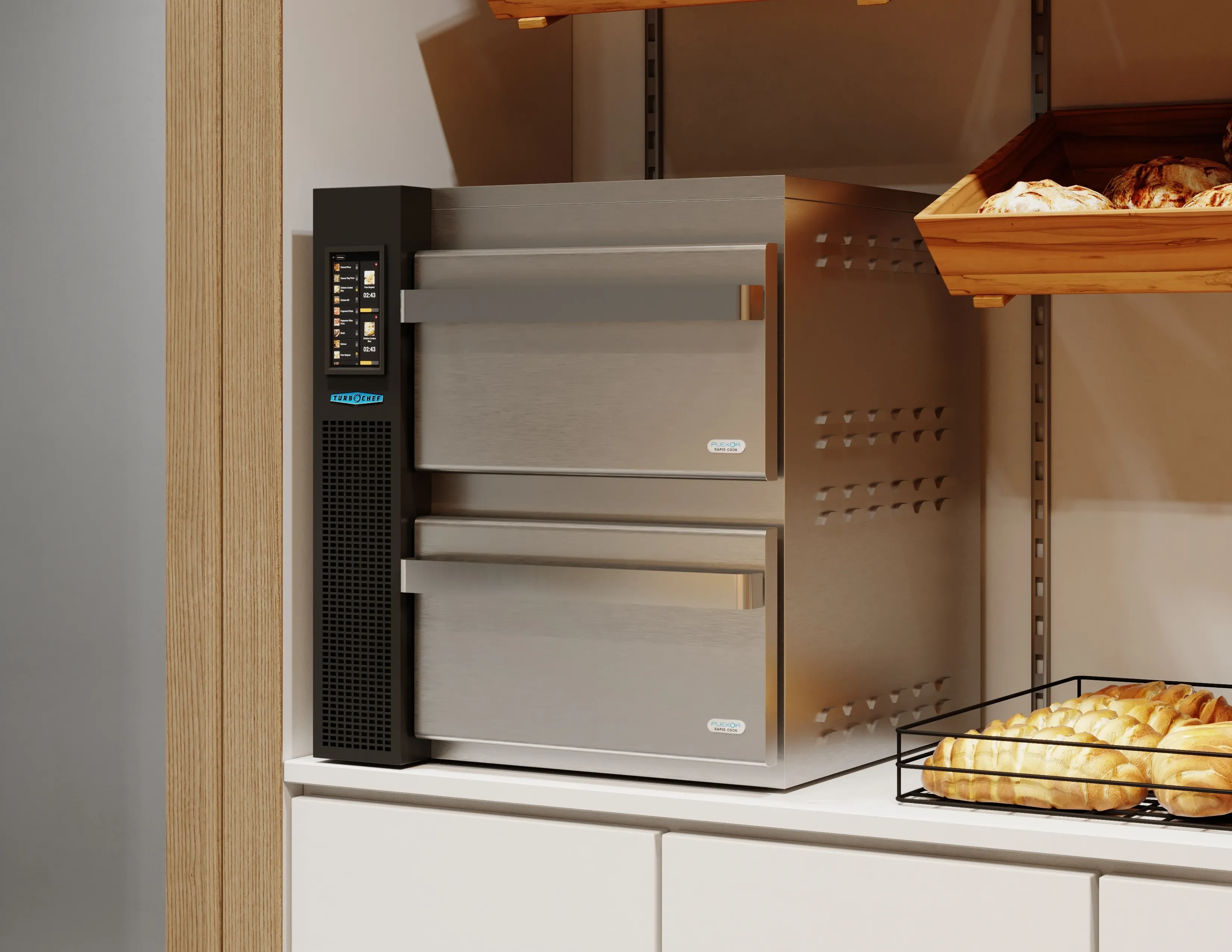 TurboChef™ PLEXOR M2 Countertop High Speed Oven Ventless Microwave Assisted Cooking 2 Ovens — 208/240V, 1PH — view 7