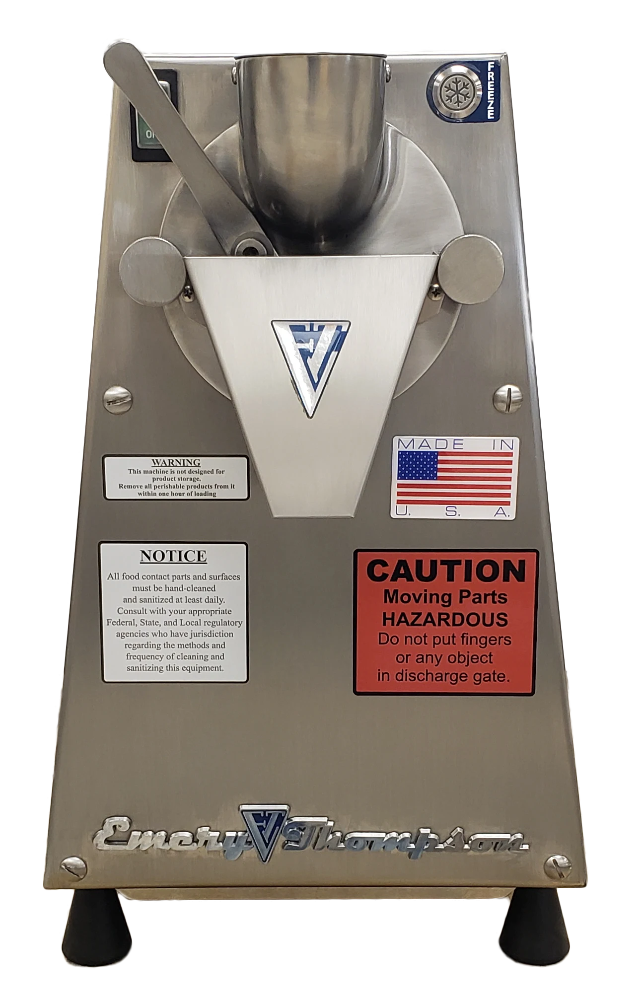 Emery Thompson CB-200 Freestanding Batch Dessert Dispenser Air-Cooled 1 Flavor Custard, Gelato, Ice Cream, Italian Ice, Sorbet — 115V, 1PH — main image