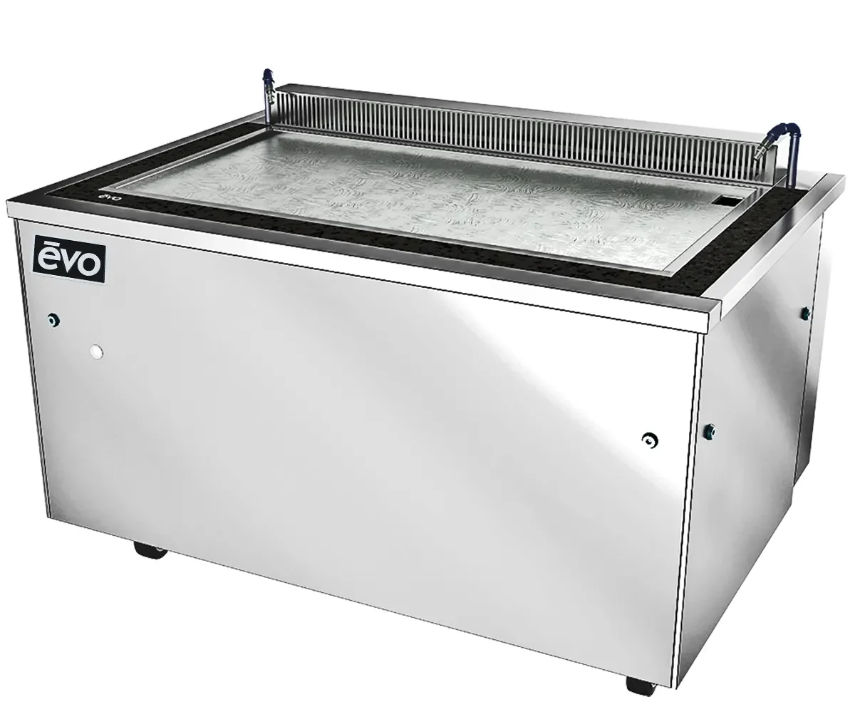 EVO 10-0600-EVT Electric Freestanding Griddle 48 Inch Wide Digital Control Rectangle Polished Steel Thick Plate Heavy-Duty — 208V, 3PH — main image
