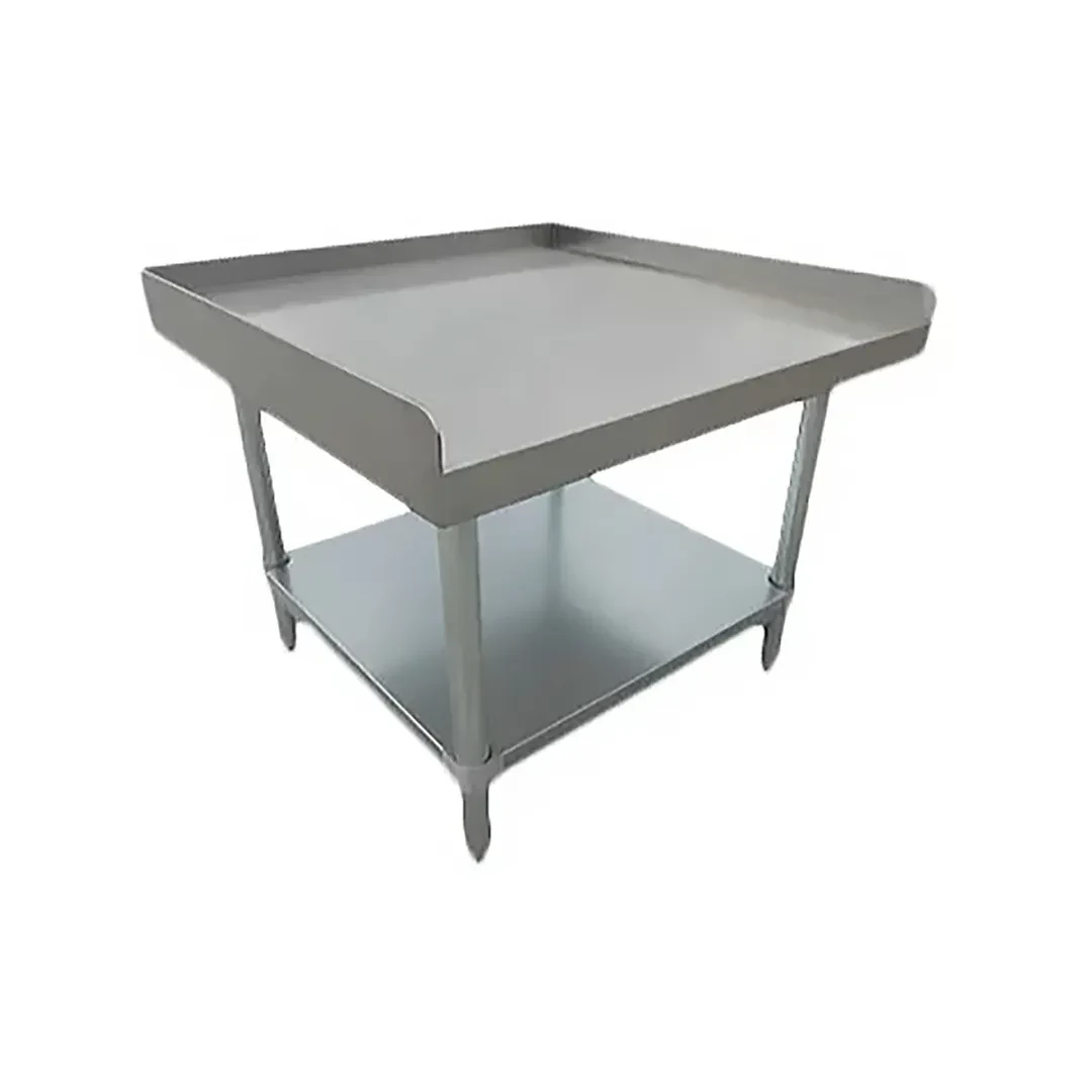Serv‑Ware ESG3012W‑CWP Equipment Stand, 12″ W × 30″ D × 24″ H, 18/430 Stainless Steel Top w/ Galvanized Legs & Undershelf — main image
