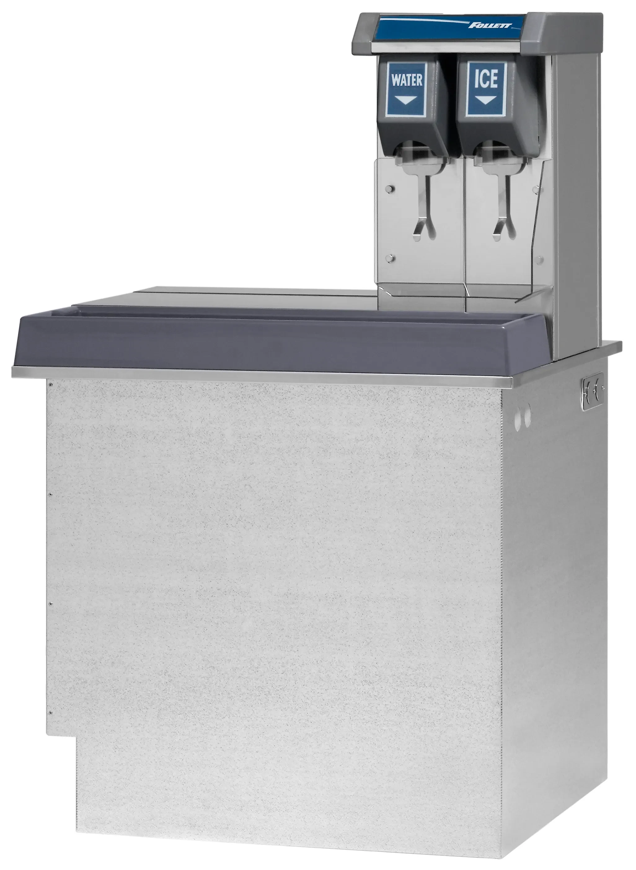 Follett Vision™ Series VU155N0RL Drop-In Ice and Water Dispenser 150 Pound Storage Lever Dispense Cube, Nugget Style Ice — 115V, 1PH — main image
