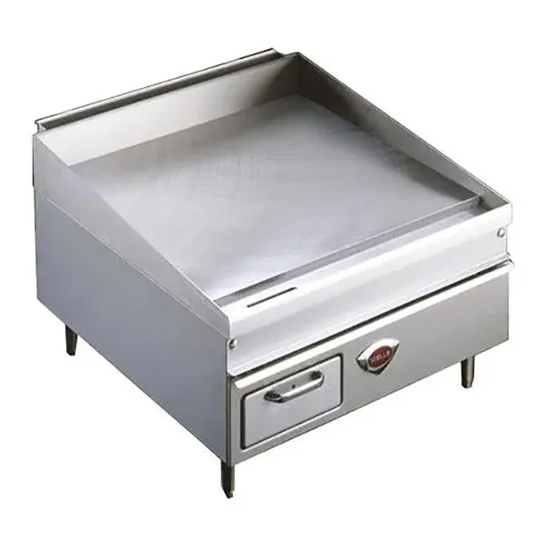 Wells WG-3048G Gas Countertop Griddle 48 Inch Wide Thermostatic Control Rectangle Polished Steel 0.75 Inch Thick Plate Medium-Duty — Natural Gas, 75000 BTU — main image