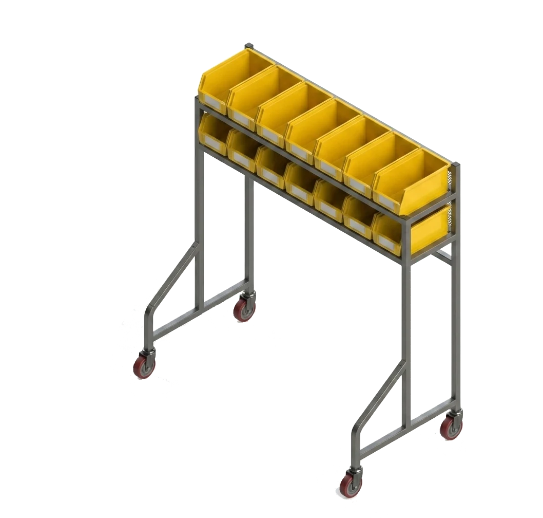 Carter-Hoffmann® SS36 Tray Line Starter Station 8 Storage Bins — main image