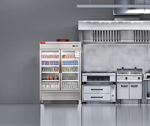 Westlake WKR-49BG Glass Door Merchandiser Refrigerator 2 Door 33-40°F — view 4