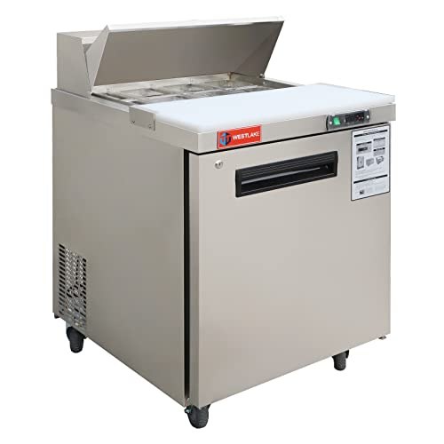 Westlake WKSR-27B Salad Prep Table Refrigerator 1 Door 33-40°F — main image
