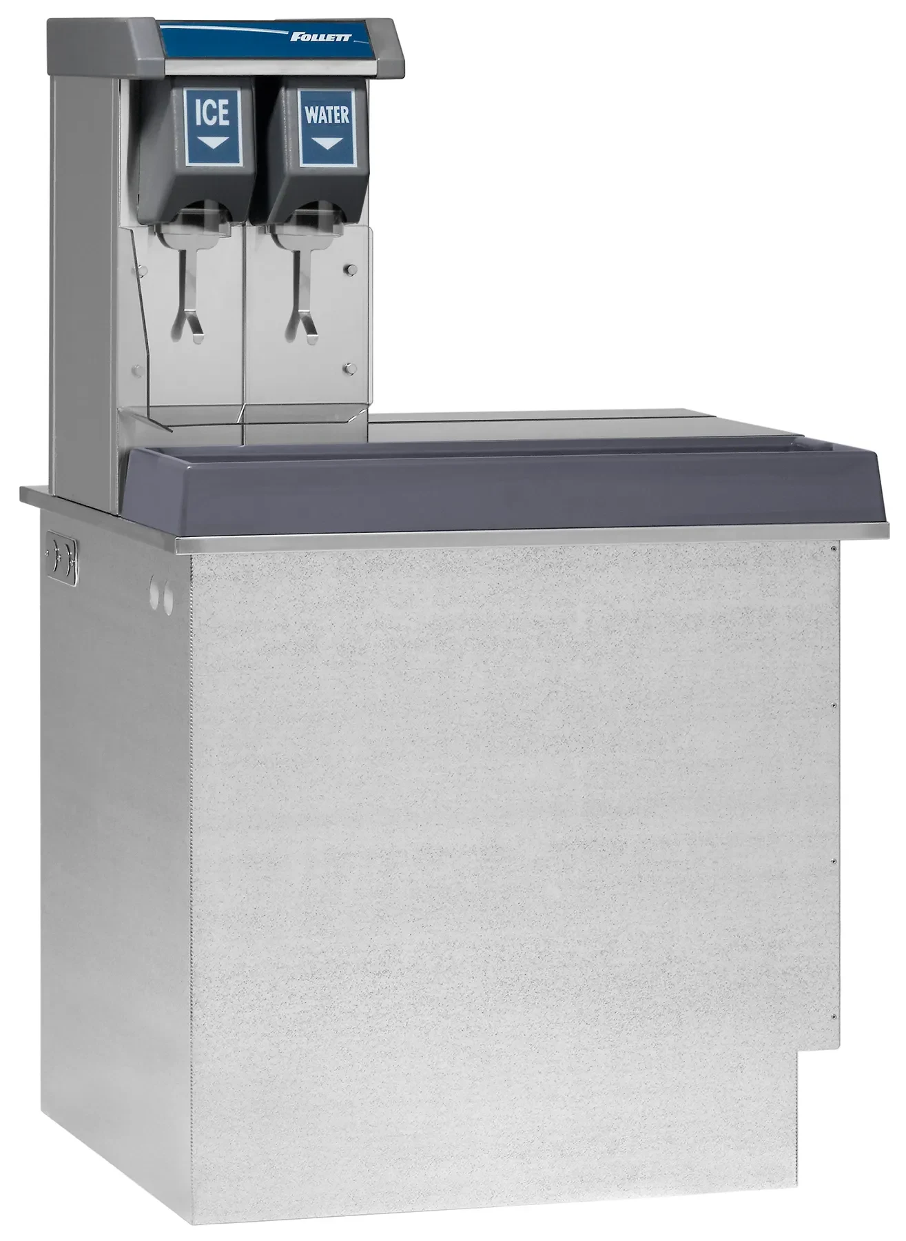 Follett Vision™ Series VU155N0LL Drop-In Ice and Water Dispenser 150 Pound Storage Lever Dispense Cube, Nugget Style Ice — 115V, 1PH — main image