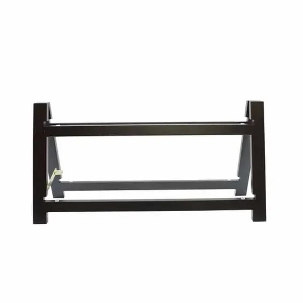 Tablecraft RMG1BK Frostone Black Wood 2-Tier Riser Frame 15" x 8" x 11-1/2"