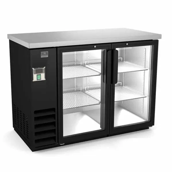 Kelvinator KCHBB48G Stainless Steel Top Back Bar Cooler with Glass Doors 49"W