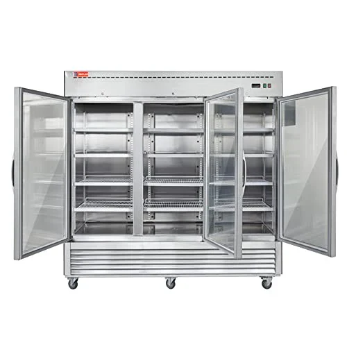 Westlake WKR-82BG Glass Door Merchandiser Refrigerator 3 Door 33-40°F — view 2