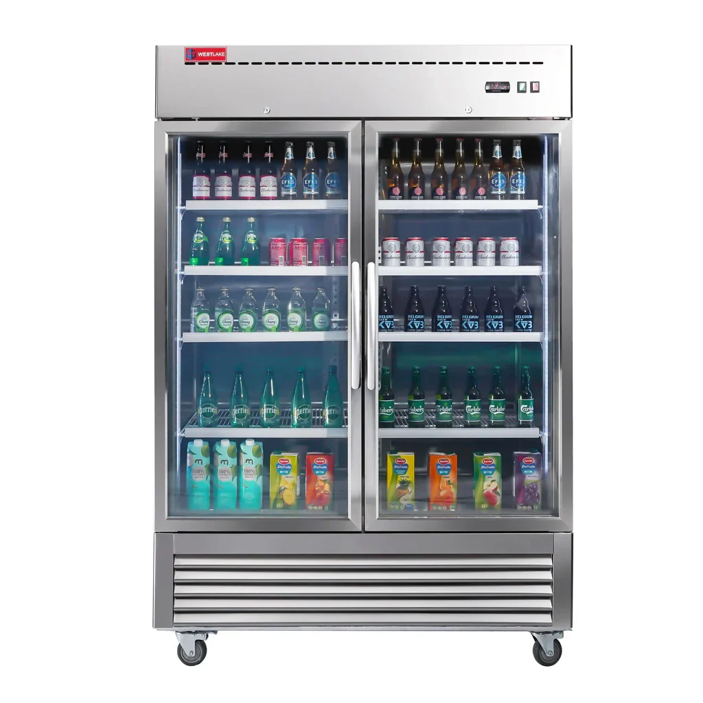 Westlake WKR-49BG Glass Door Merchandiser Refrigerator 2 Door 33-40°F — view 2