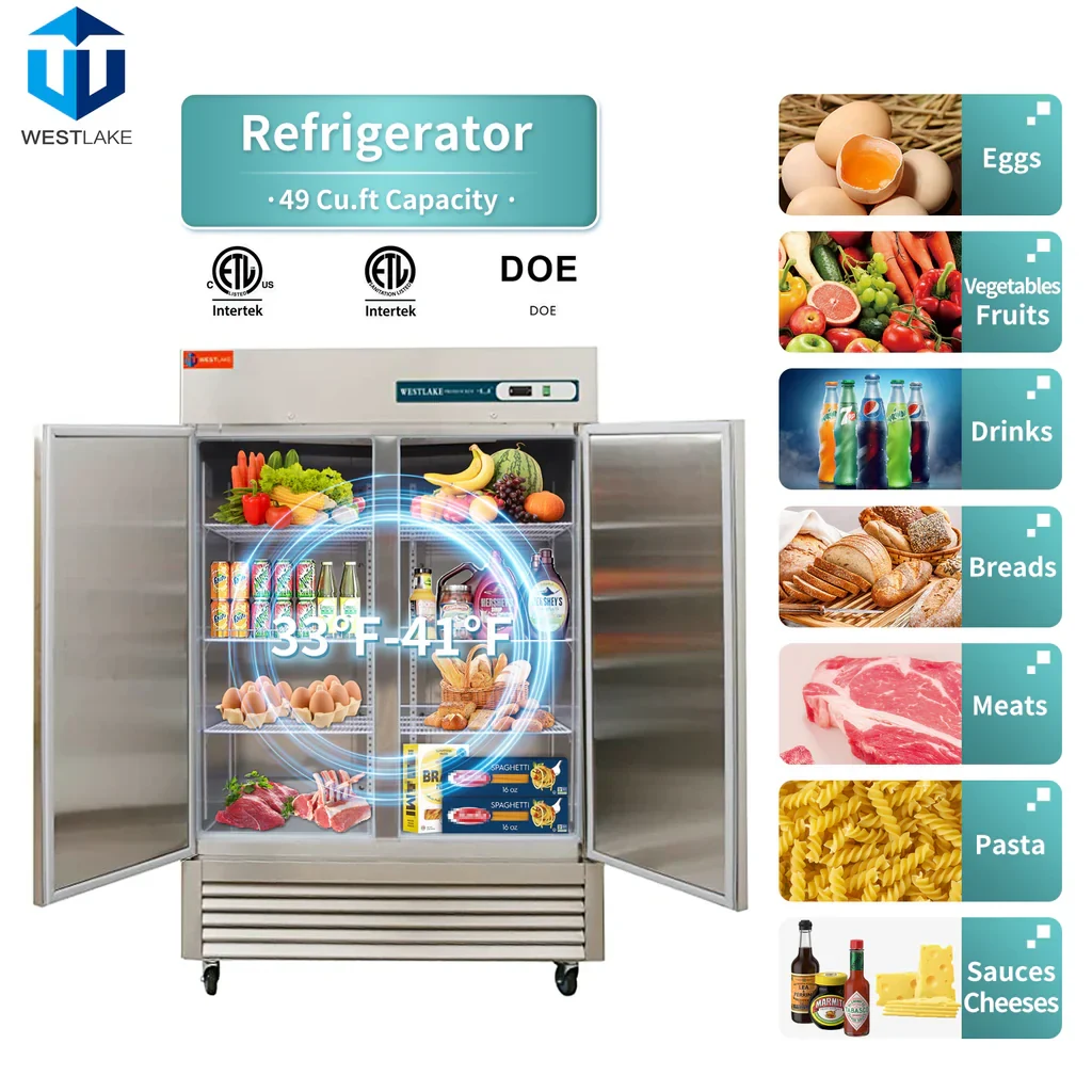 Westlake WKR-49B Reach-In Refrigerator 2 Door 33-40°F — view 8