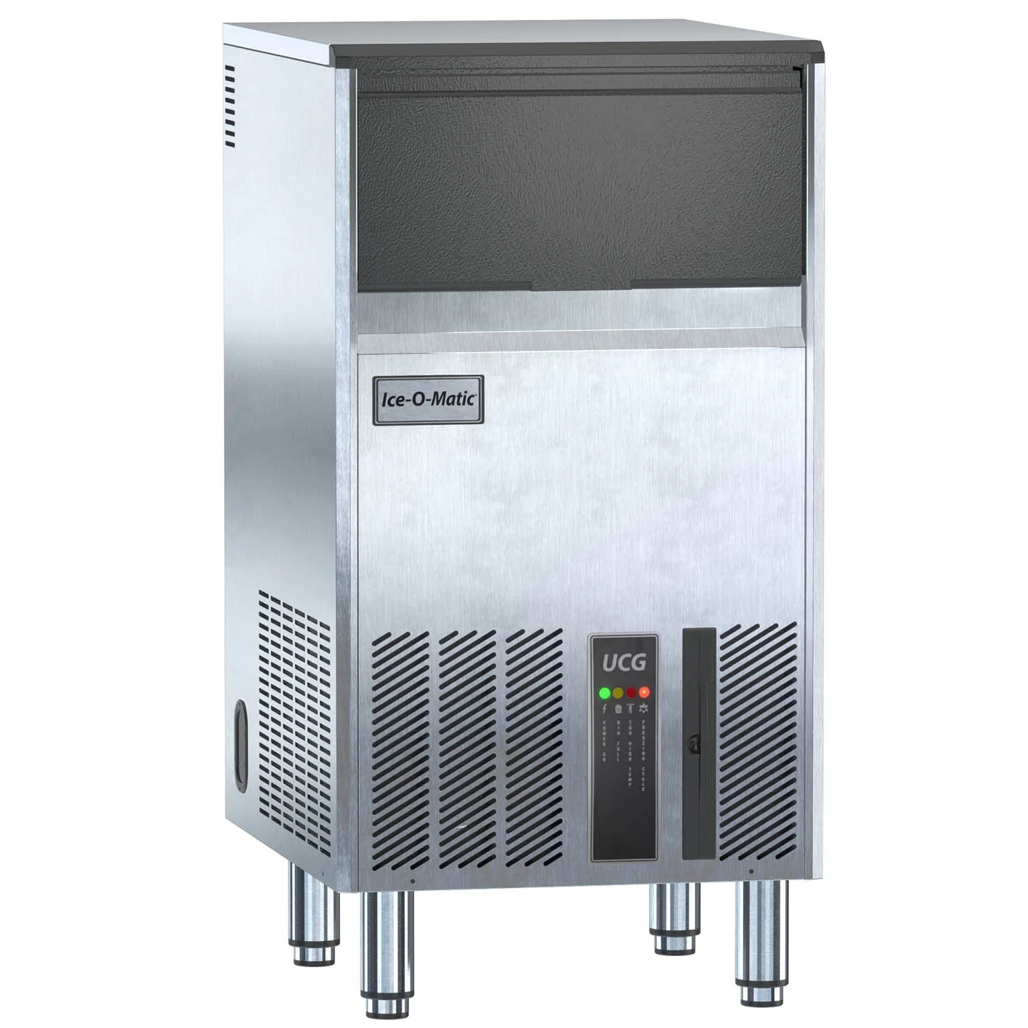 Ice-O-Matic UCG080A 15" Undercounter Gourmet Cube Ice Machine With 26 lb Bin, Air Cooled, 115 V/1 Phase — main image