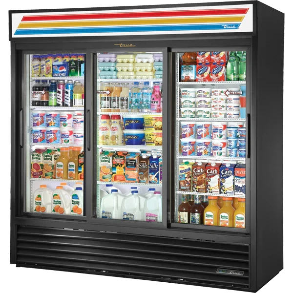 True GDM-69-HC-LD Glass Door Merchandiser, 69 cu.ft., LED — main image