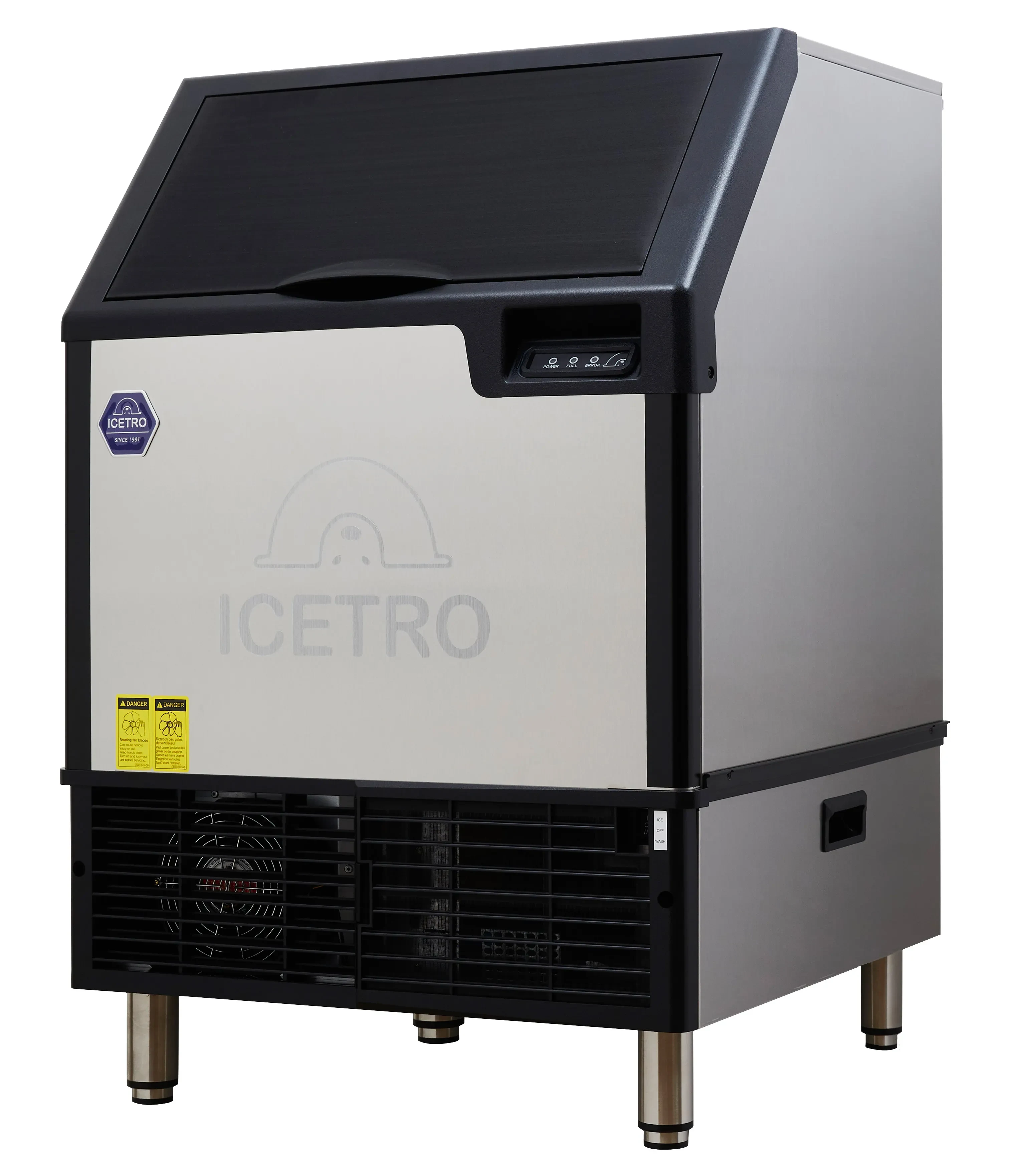 Icetro IU-0170 IU-0170-AC Undercounter Ice Machine Air Cooled Condenser Up To 175 Pounds Per Day Production Capacity Cube, Full Cube Style Ice — 115V, 1PH — main image
