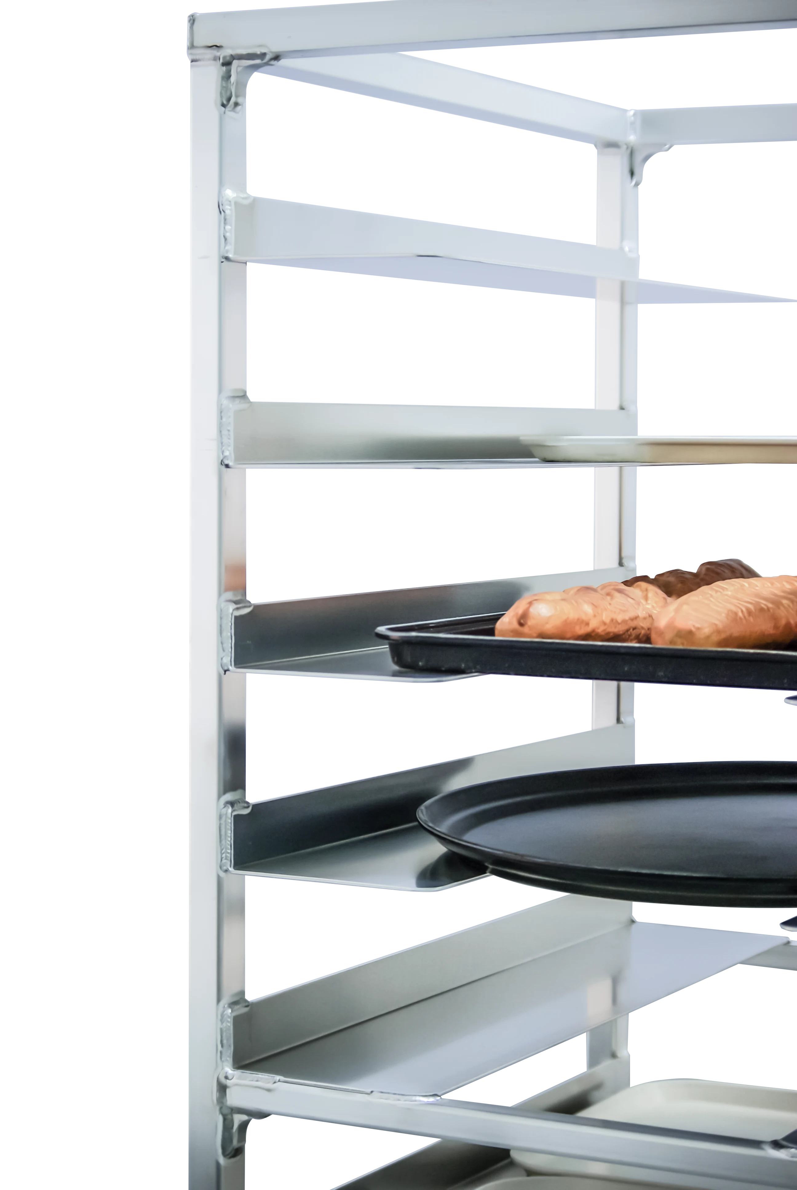 Carter-Hoffmann® O1610 Portable Aluminum Pan Rack Single Width Mobile Style End-Loaded 10 Pan Capacity — view 2