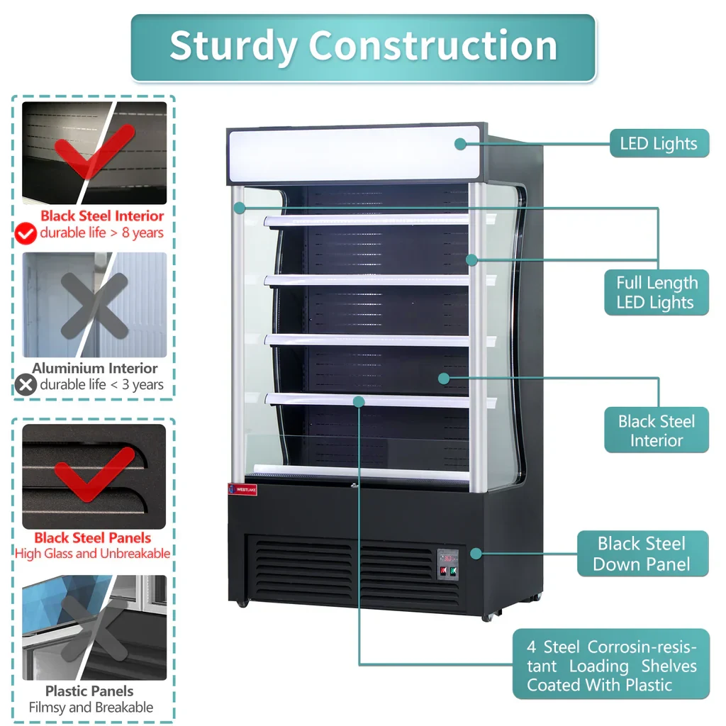 Westlake LD3-2Z-C3 Open Air Cooler 46" 33-39°F — view 3