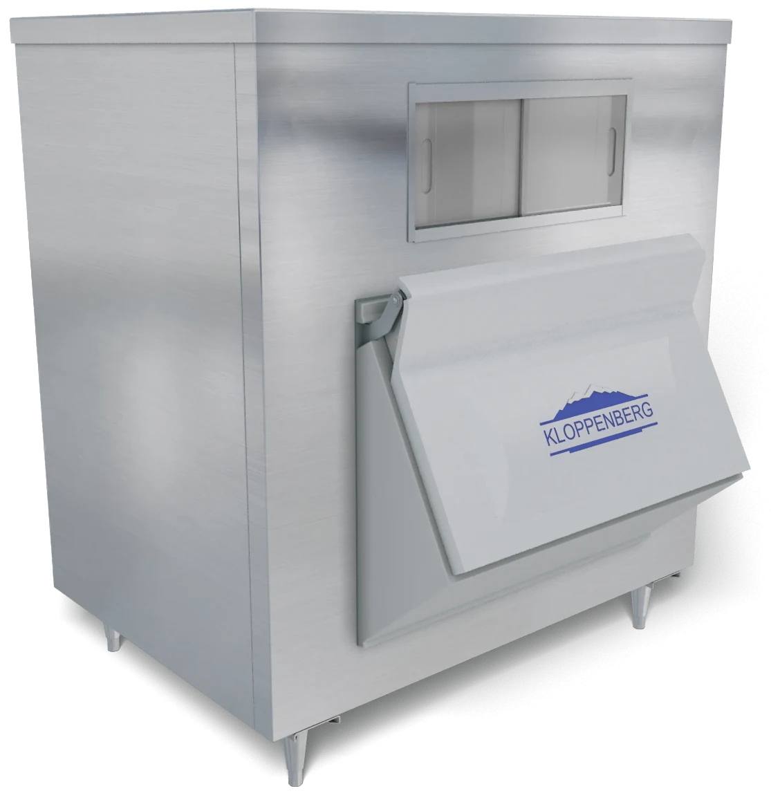 Kloppenberg 1915-SBB Ice Storage Bin 2180 Pound Capacity Stainless Steel Interior — main image